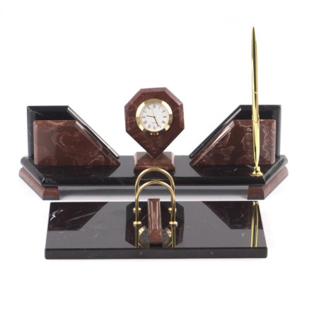 Настольный набор из камня "Эталон" лемезит