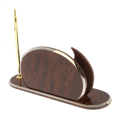 Настольный набор &quot;Элегант&quot; камень обсидиан