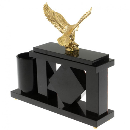 Настольный мини-набор "Орел" из родонита