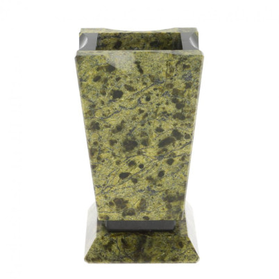 Карандашница из змеевика 6,5х6х11,5 см