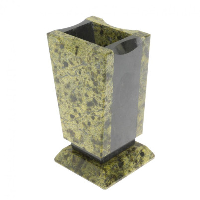 Карандашница из змеевика 6,5х6х11,5 см