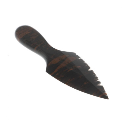 Декоративный нож малый из коричневого обсидиана 15х4х1 см