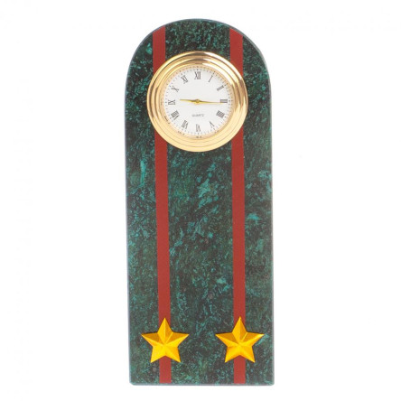 Часы "Погон подполковник МВД" нового образца змеевик