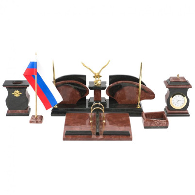Настольный набор "Орел" из лемезита