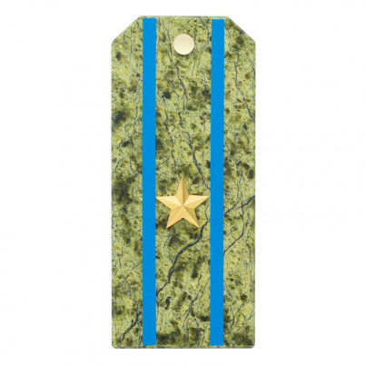 Сувенирный магнит "Погон Майор ВВС, ВКС, ВДВ" камень змеевик