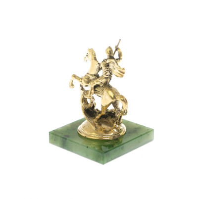 Статуэтка &quot;Георгий Победоносец&quot; на нефрите
