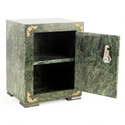 Сейф средний с гербом РФ змеевик 19х15,5х23,5 см