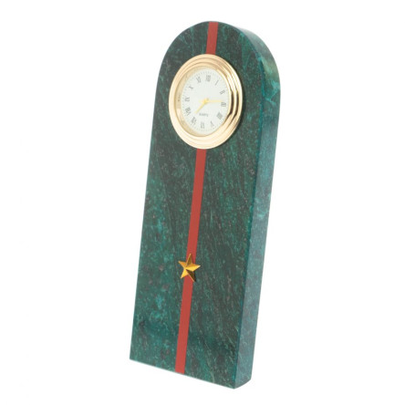 Часы "Погон младший лейтенант МВД" камень змеевик