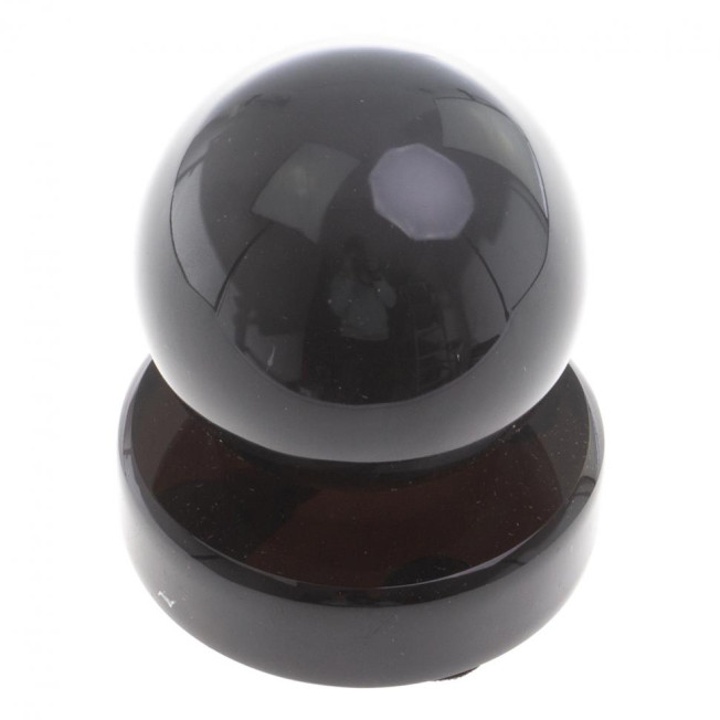 Шар из черного обсидиана 6 см на круглой подставке