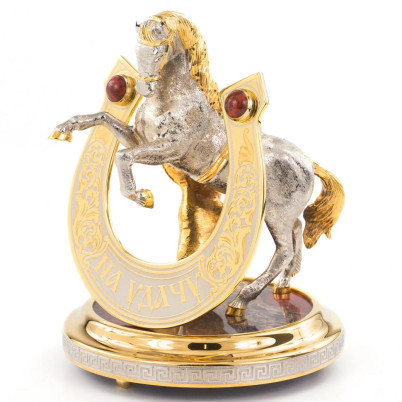 Сувенир из яшмы &quot;Подкова на удачу&quot;