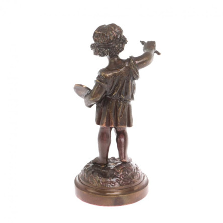Бронзовая статуэтка "Мальчик-художник"
