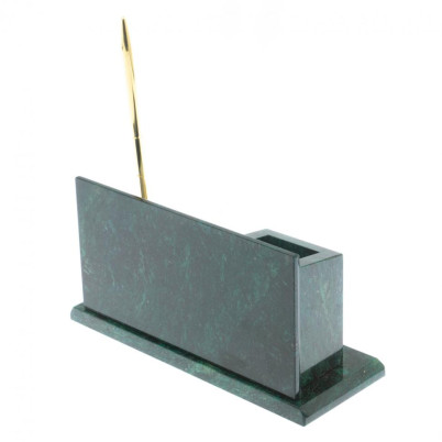 Настольный мини-набор &quot;Гербовый&quot; камень змеевик