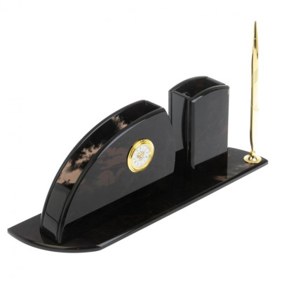 Письменный набор &quot;Универсал&quot; камень обсидиан