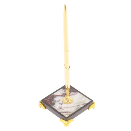 Подставка под ручку из яшмы на ножках 6,5х6,5х21 см