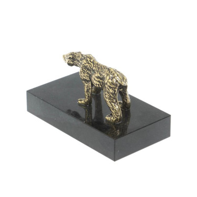 Статуэтка &quot;Медведь&quot; из бронзы и долерита