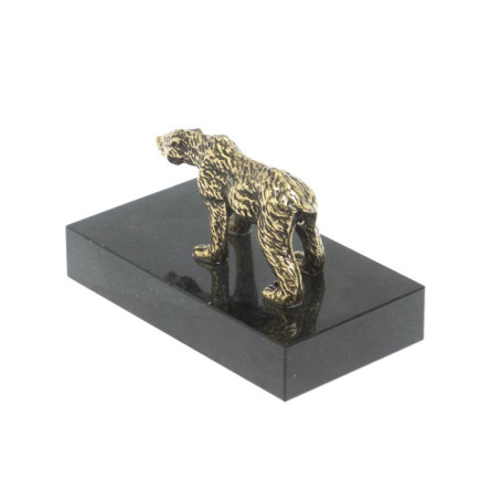 Статуэтка "Медведь" из бронзы и долерита