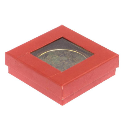 Карманное зеркальце из камня офит цвет золото