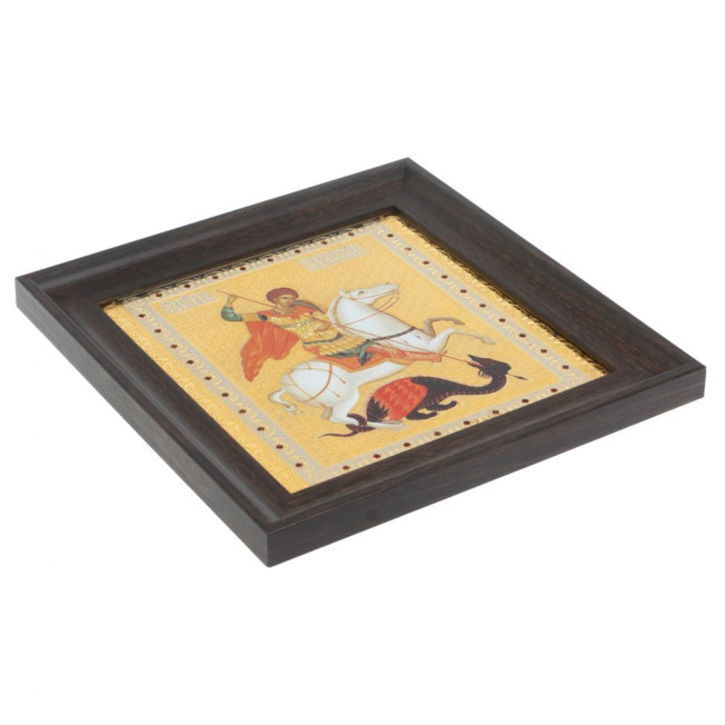 Икона &quot;Св. Георгий Победоносец&quot; багет 22,5х23,5х2 см Златоуст