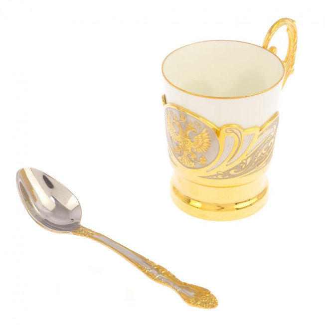 Кофейная чашка "Герб РФ" 80 мл Златоуст