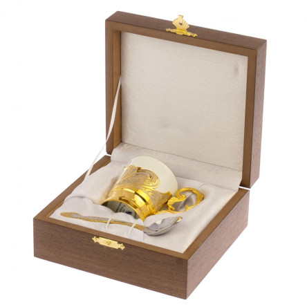 Кофейная чашка "Герб РФ" 80 мл Златоуст