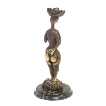 Статуэтка из бронзы и змеевика &quot;Банщица&quot;
