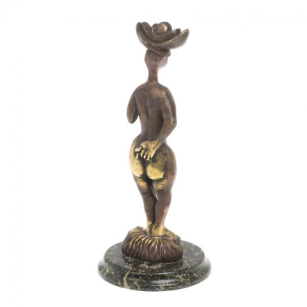 Статуэтка из бронзы и змеевика "Банщица"