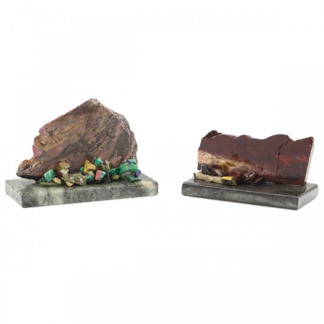 Настольный сувенир &quot;Скала&quot; камень яшма