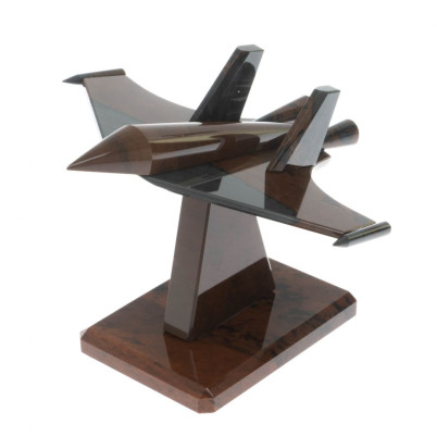 Сувенир &quot;Самолет СУ - 30&quot; из коричневого обсидиана