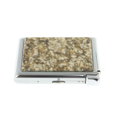 Портсигар на 20 сигарет с зажигалкой камень жельбертит