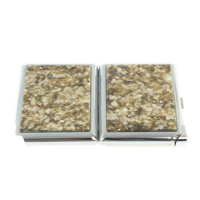 Портсигар на 20 сигарет с зажигалкой камень жельбертит