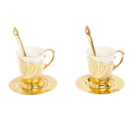 Кофейный набор "Орнамент" на 2 персоны 170 мл Златоуст