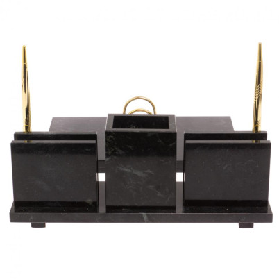 Настольный набор &quot;Офисный&quot; камень змеевик