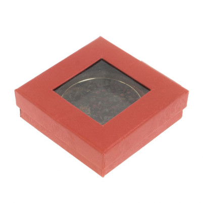 Зеркало круглое из камня эвдиалит цвет золото