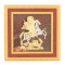 Панно "Георгий Победоносец" яшма багет