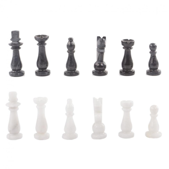 Настольные шахматы "Классические" камень мрамор 25х25 см