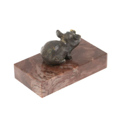 Статуэтка &quot;Фунтик&quot; из бронзы и лемезита