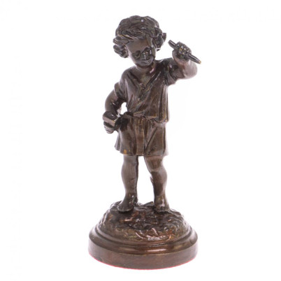 Бронзовая статуэтка &quot;Мальчик-скульптор&quot;