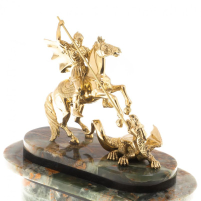 Часы &quot;Георгий Победоносец&quot; из офиокальцита