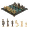 Шахматы из бронзы "Камелот" 40х40 см из шабровского змеевика