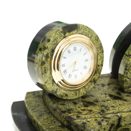 Настольный мини-набор "Глобус" камень змеевик