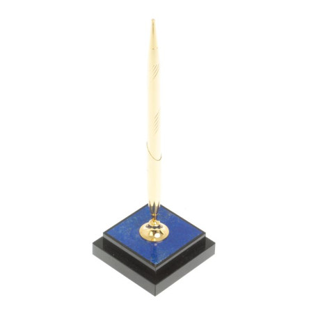 Подставка под ручку из афганского лазурита 6,5х6,5х21,5 см