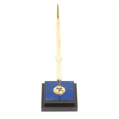 Подставка под ручку из афганского лазурита 6,5х6,5х21,5 см