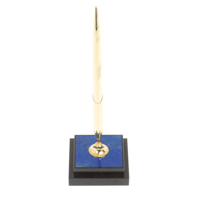 Подставка под ручку из афганского лазурита 6,5х6,5х21,5 см