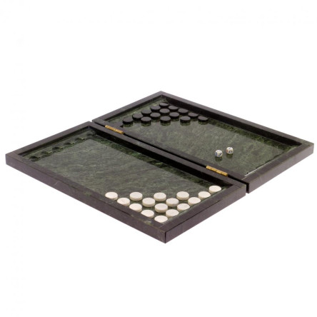 Подарочные нарды из змеевика