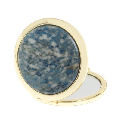 Зеркало круглое иркутский лазурит цвет золото