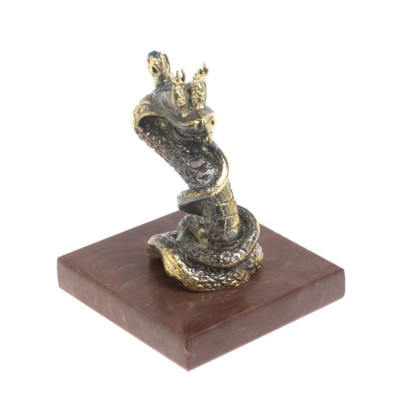 Бронзовая статуэтка &quot;Змея-царевна&quot; на лемезите