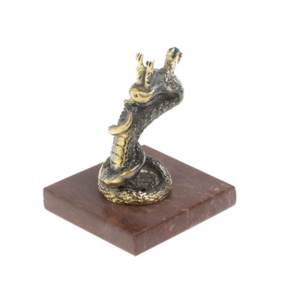 Бронзовая статуэтка &quot;Змея-царевна&quot; на лемезите