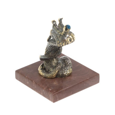 Бронзовая статуэтка &quot;Змея-царевна&quot; на лемезите