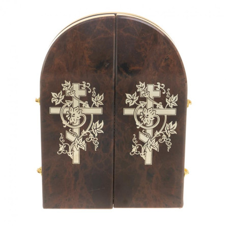 Икона складная "Иконостас" арка большая камень обсидиан