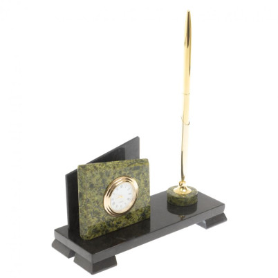 Настольный мини-набор из змеевика